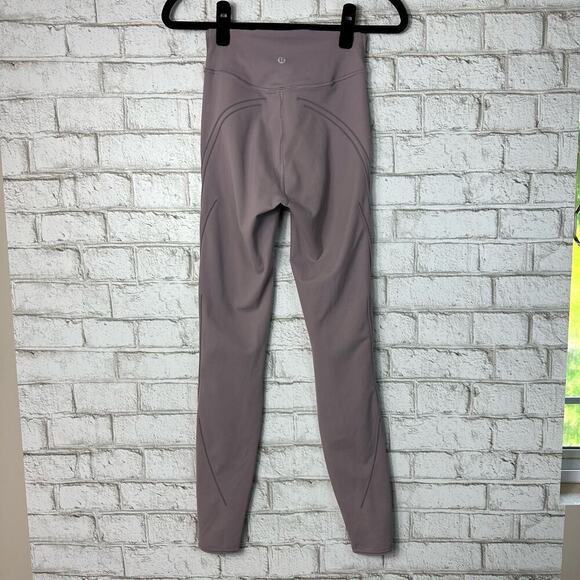 Lululemon Leggings Get in Line Super High Rise Tight 28" Violet Verbana Purple 4 - Picture 3 of 10